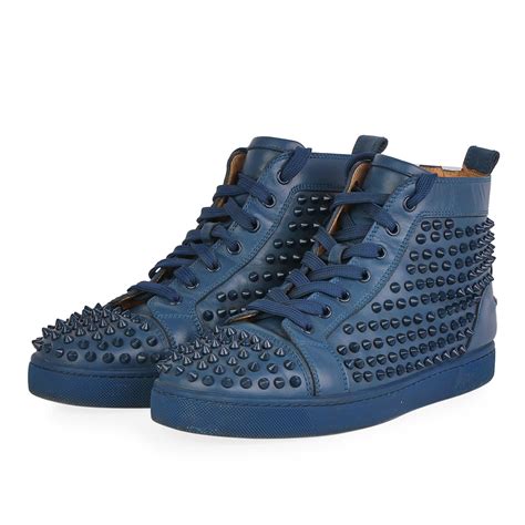 louis vuitton high tops orange|christian louboutin spiked sneakers.